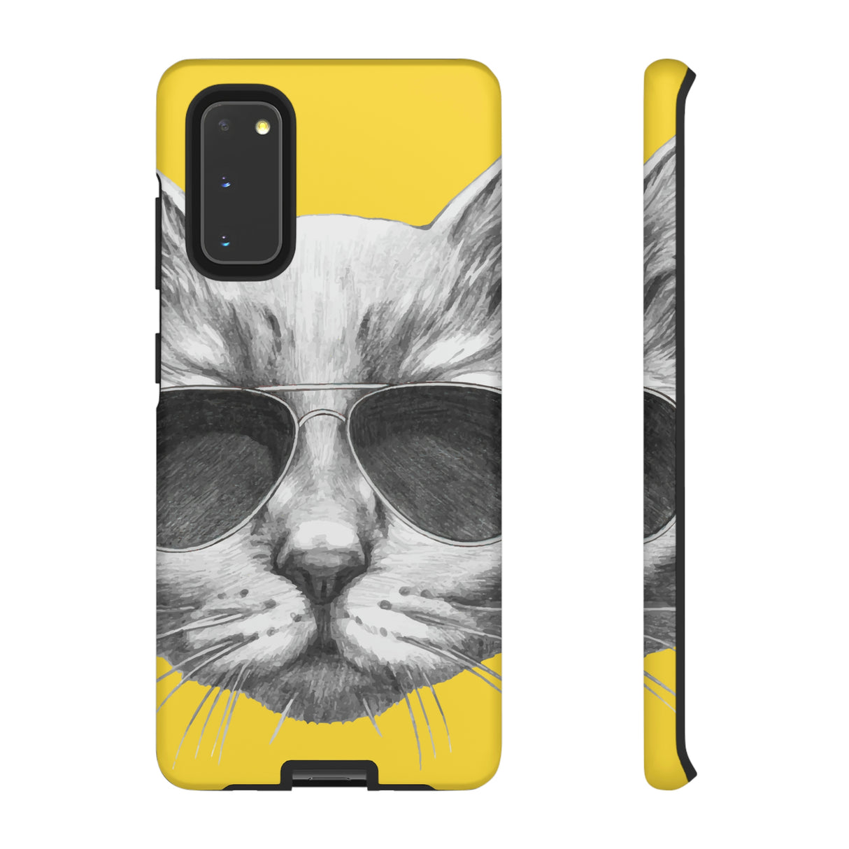 Cool Cat Portrait Android Case (Protective) Samsung Galaxy S20 Matte Phone Case