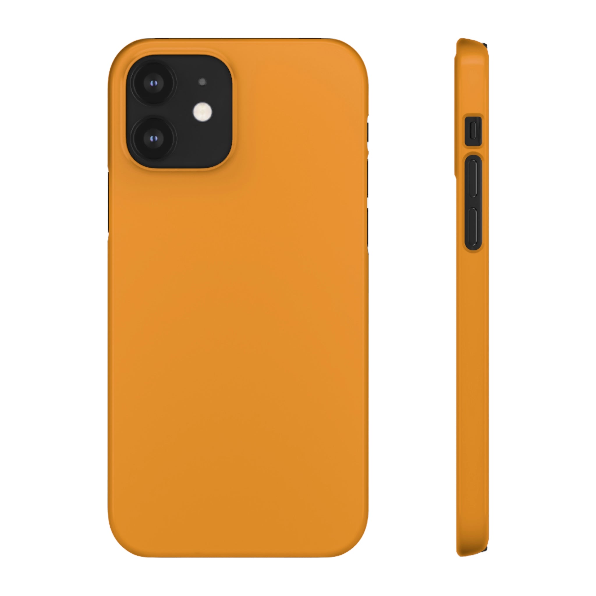 Carrot Orange iPhone Case (Slim) iPhone 12 Glossy Phone Case