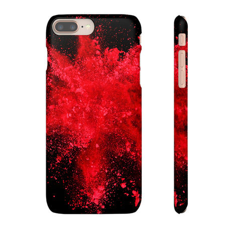 Red Explosion iPhone Case (Slim) iPhone 8 Plus Matte Phone Case