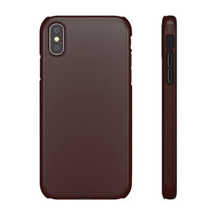 Dark Sienna Purple iPhone Case (Slim) iPhone XS Glossy Phone Case