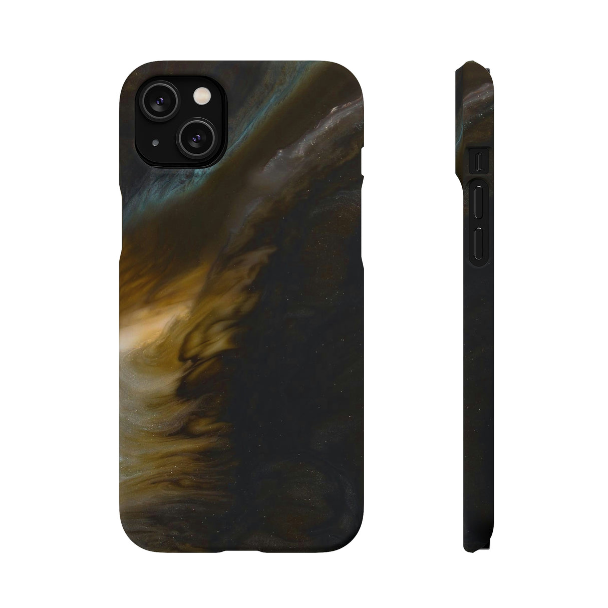 Midnight Shaddow Ink Art iPhone Case (Slim) iPhone 14 Plus Matte Phone Case