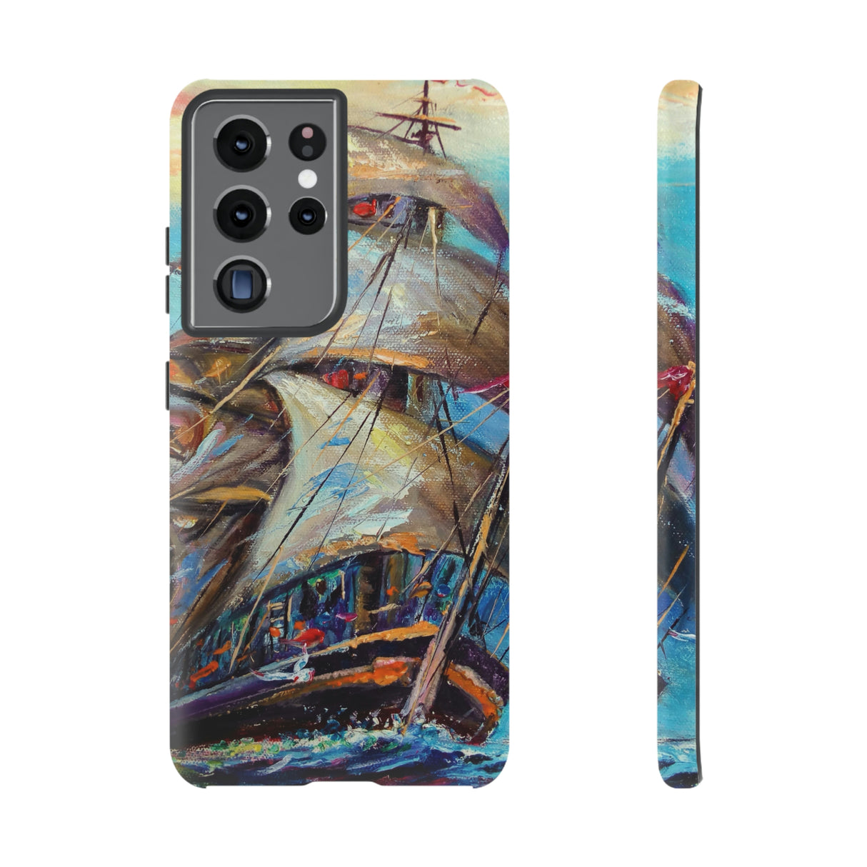 Sailboat Painting Android Case (Protective) Samsung Galaxy S21 Ultra Matte Phone Case