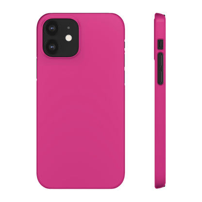 Deep Cerise iPhone Case (Slim) iPhone 12 Glossy Phone Case