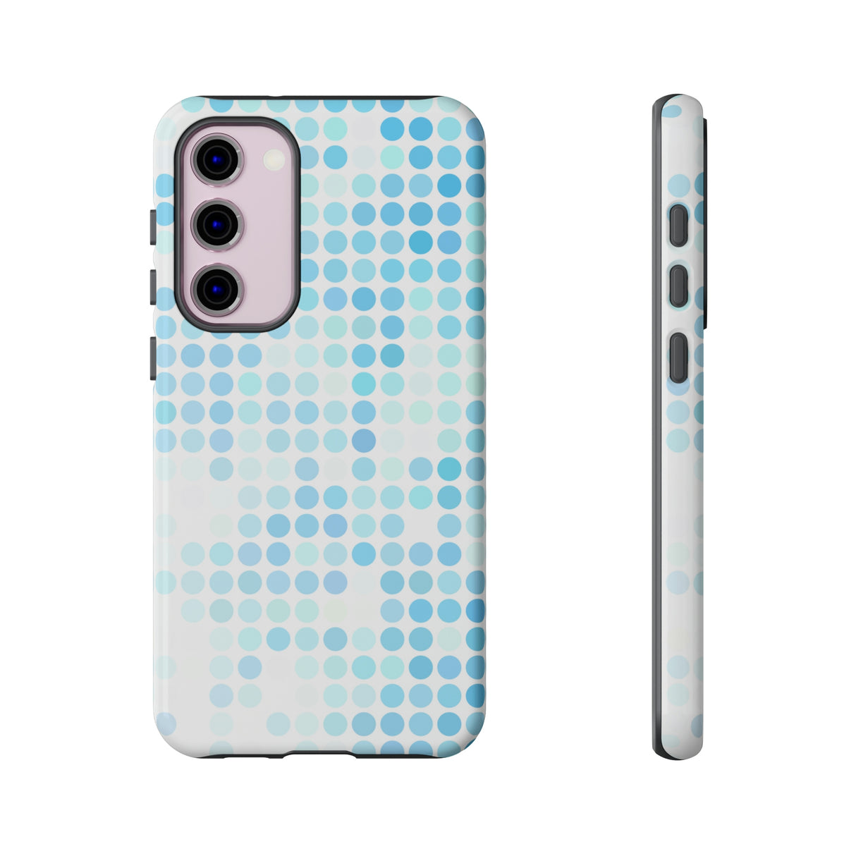 Blue Pixels Android Case (Protective) Samsung Galaxy S23 Plus Glossy Phone Case