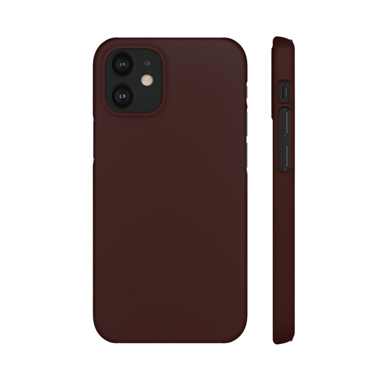 Dark Sienna Purple iPhone Case (Slim) iPhone 12 Mini Matte Phone Case