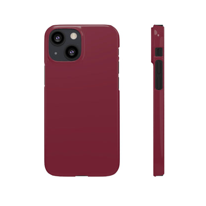 Claret Red iPhone Case (Slim) iPhone 13 Mini Glossy Phone Case