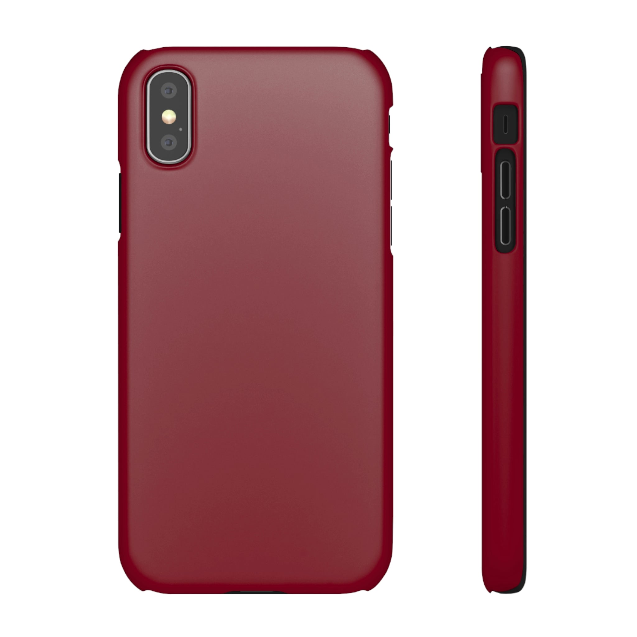 Burgundy Red iPhone Case (Slim) iPhone XS Matte Phone Case