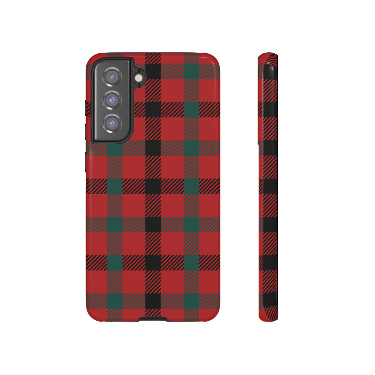 Red Flannel Android Case (Protective) Samsung Galaxy S21 FE Glossy Phone Case