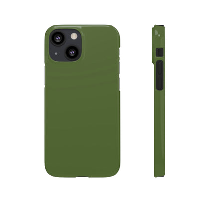 Dark Olive Green iPhone Case (Slim) iPhone 13 Mini Glossy Phone Case