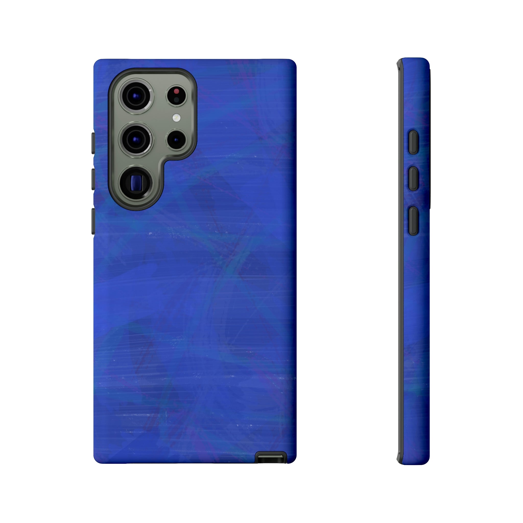 Abstract Blue Android Case (Protective) Samsung Galaxy S23 Ultra Matte Phone Case