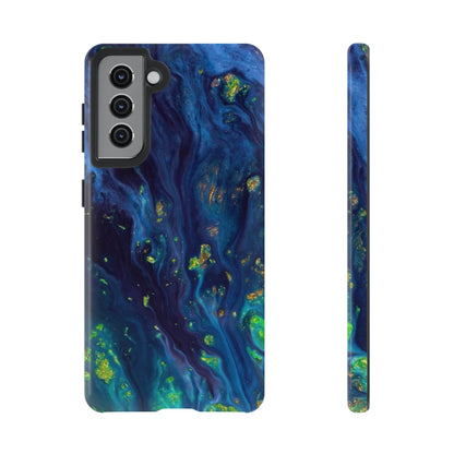 Green Opal Ink Art Android Case (Protective) Samsung Galaxy S21 Glossy Phone Case