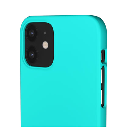 Flourescent Blue iPhone Case (Slim) Phone Case