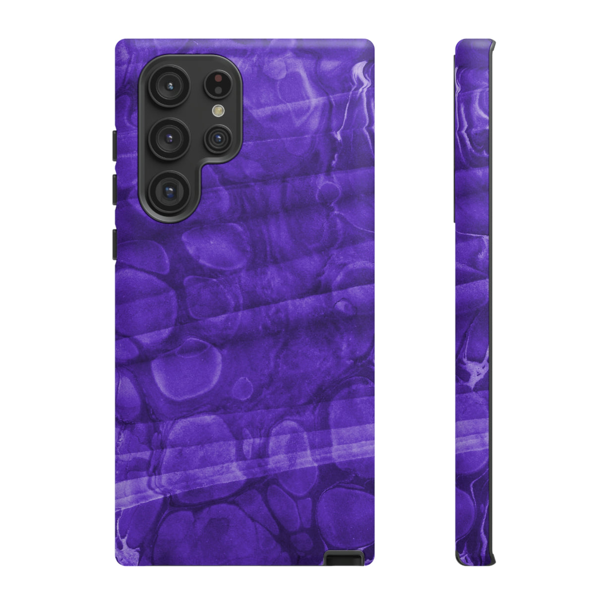 Purple Ebru Art Android Case (Protective) Samsung Galaxy S22 Ultra Matte Phone Case