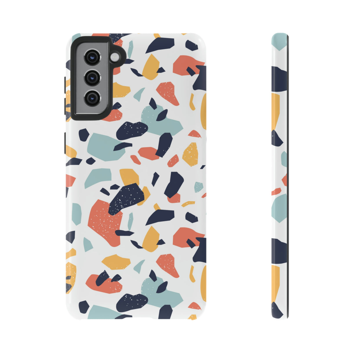 Colorful Terrazzo Android Case (Protective) Samsung Galaxy S21 Plus Glossy Phone Case