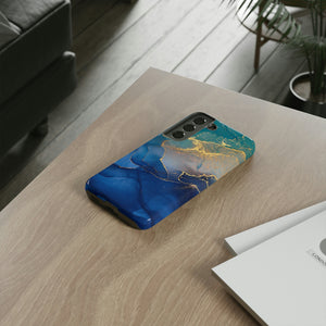 Blue Alcohol Ink Android Case (Protective) Phone Case