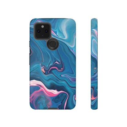 Blue Ink Android Case (Protective) Google Pixel 5 5G Matte Phone Case