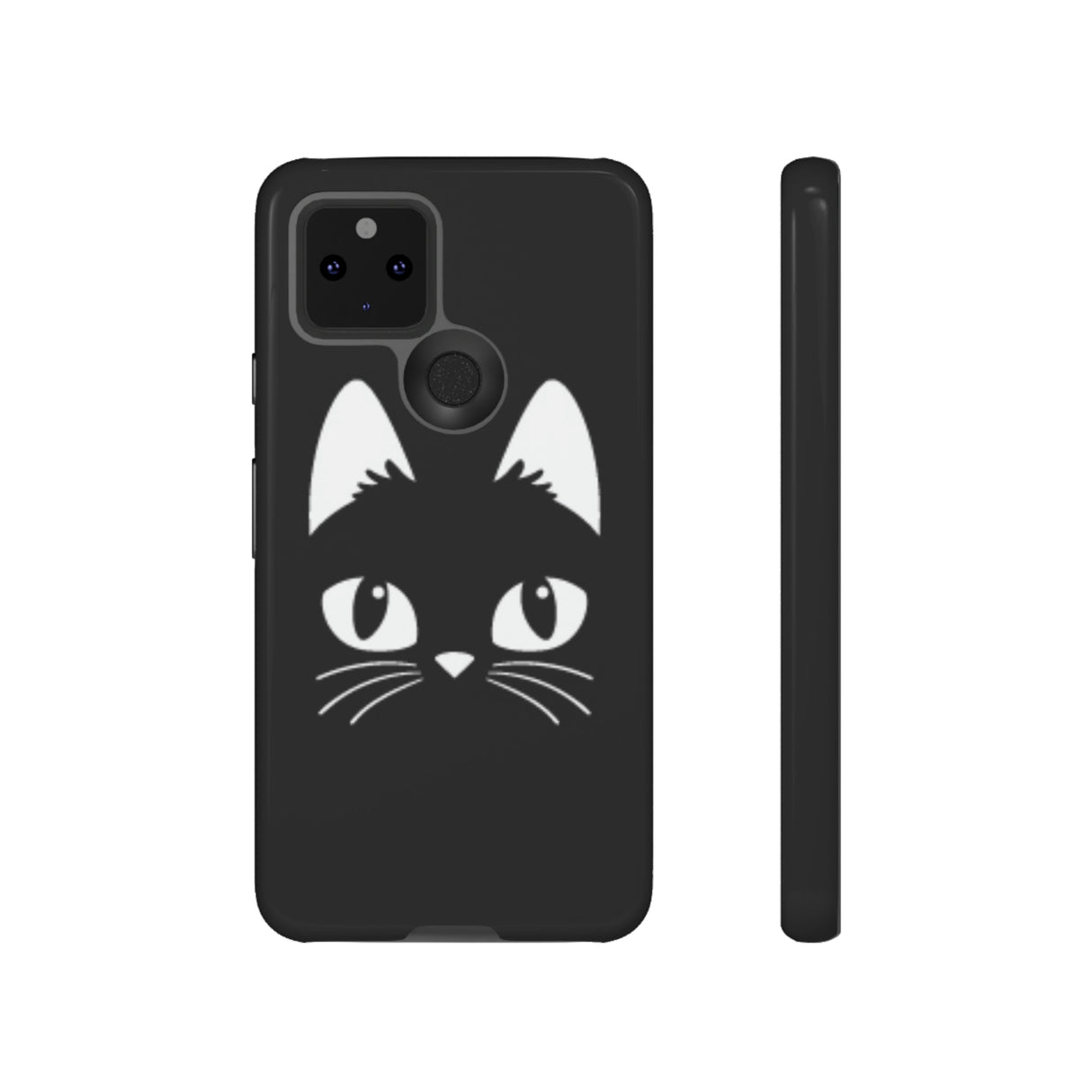 Cartoon Cat Icon Android Case (Protective) Google Pixel 5 5G Glossy Phone Case