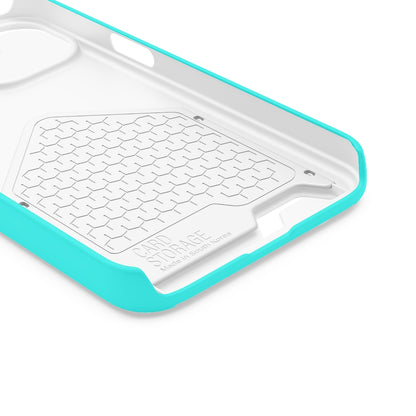 Flourescent Blue iPhone Case (Card) Phone Case