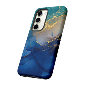 Blue Alcohol Ink Android Case (Protective) Phone Case