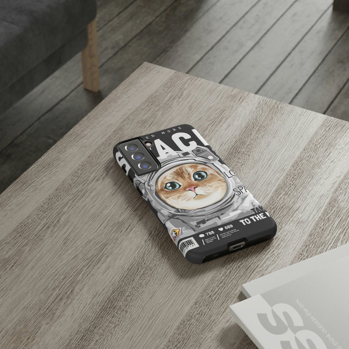 Space Cute Cat Android Case (Protective) Phone Case