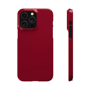 Burgundy Red iPhone Case (Slim) iPhone 14 Pro Max Glossy Phone Case