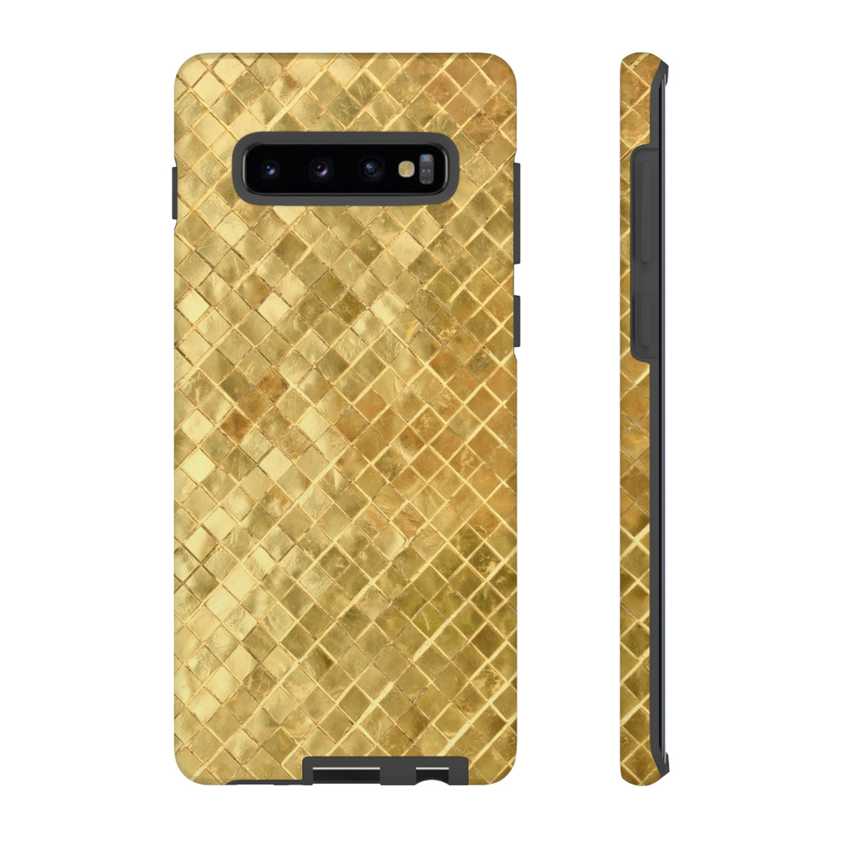 Golden Mosaic Android Case (Protective) Samsung Galaxy S10 Plus Matte Phone Case