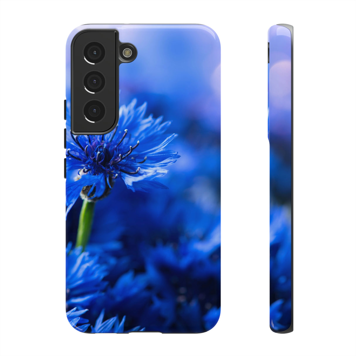 Cornflower Blue Android Case (Protective) Samsung Galaxy S22 Glossy Phone Case