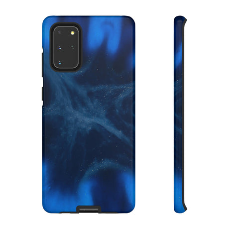 Blue Space Ink Art Android Case (Protective) Samsung Galaxy S20+ Glossy Phone Case