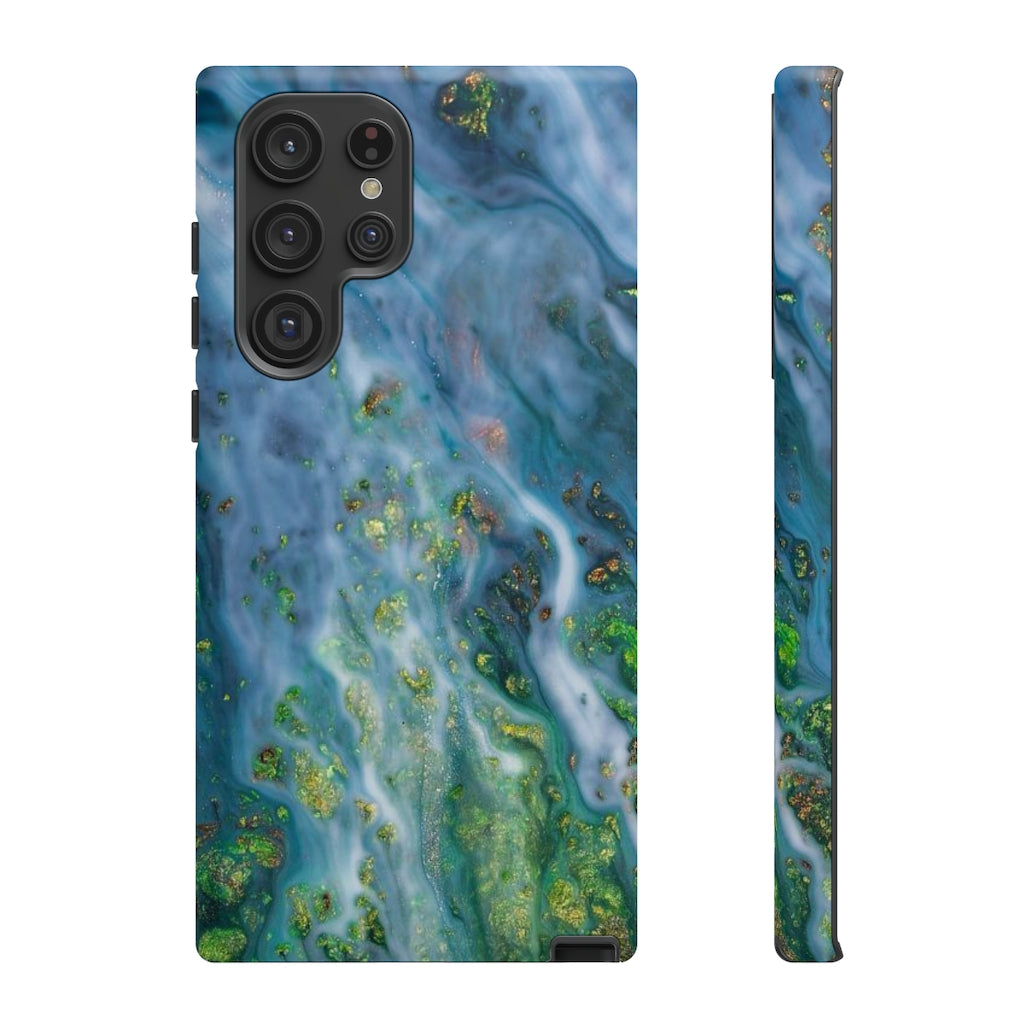 Forest Mist Ink Art Android Case (Protective) Samsung Galaxy S22 Ultra Matte Phone Case