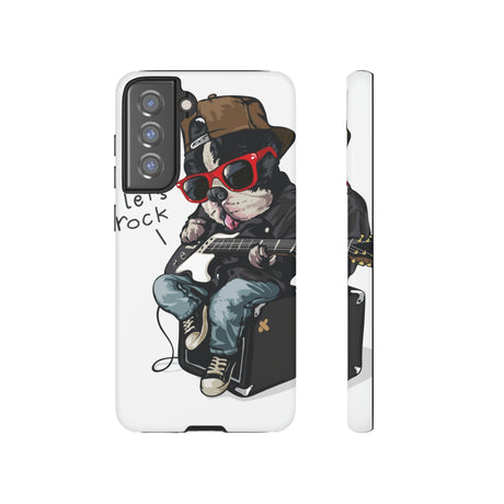 Rock n Roll Dog Android Case (Protective) Samsung Galaxy S21 FE Matte Phone Case