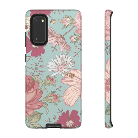 Hibiscus Vintage Flower Samsung Case (Protective) Samsung Galaxy S20 Glossy Phone Case