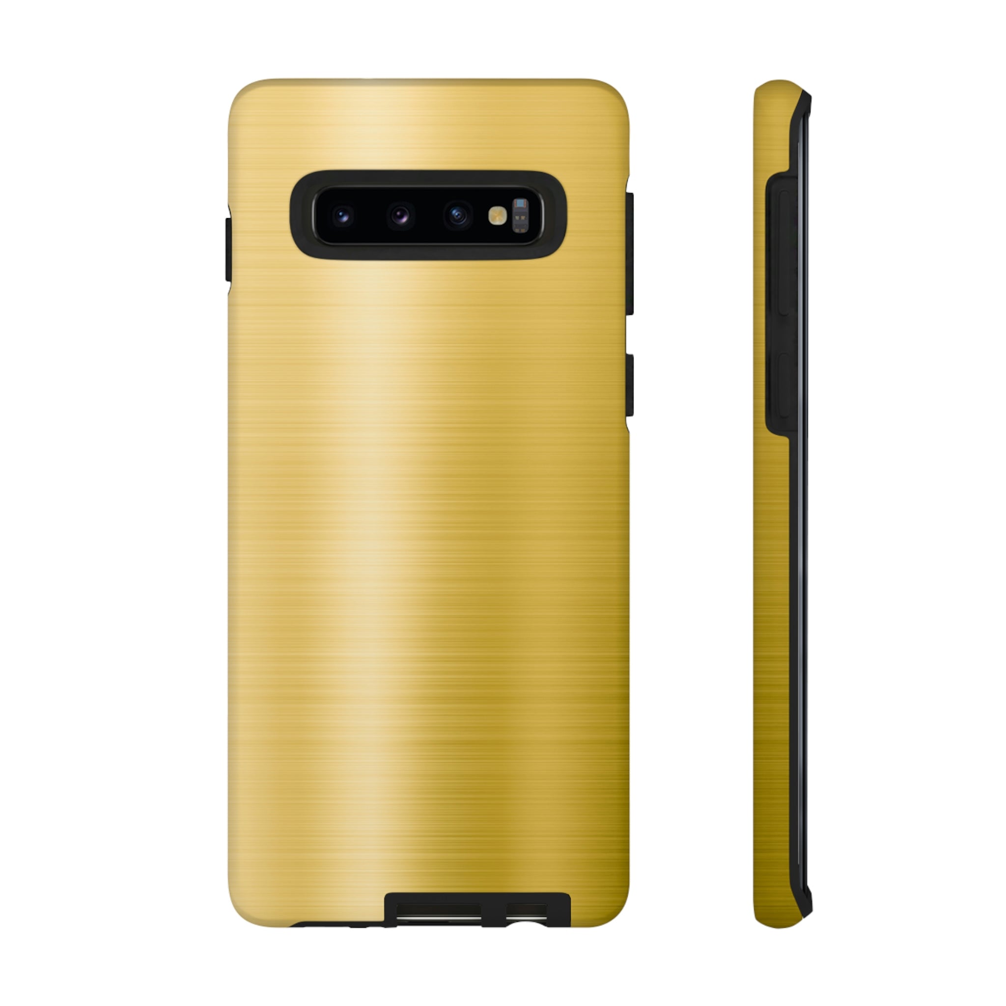 Gold Metal Android Case (Protective) Samsung Galaxy S10 Matte Phone Case