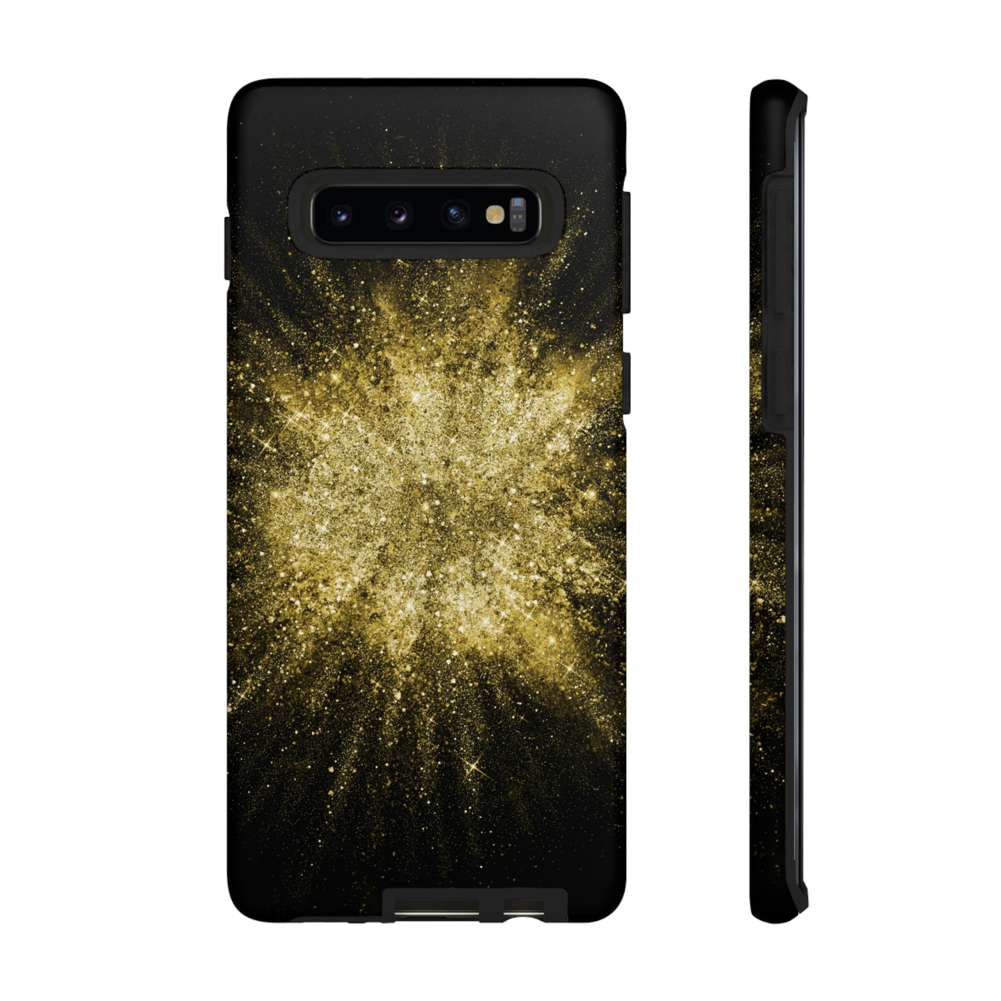 Gold Glitter Background Android Case (Protective) Samsung Galaxy S10 Matte Phone Case