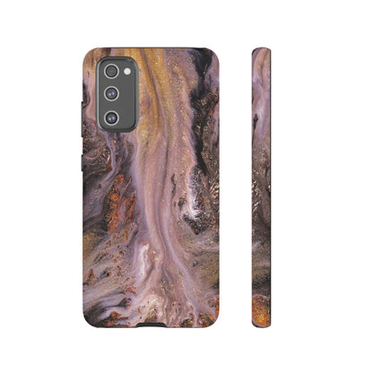 Pink Marble Ink Art Android Case (Protective) Samsung Galaxy S20 FE Matte Phone Case