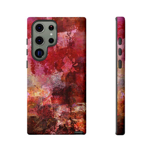 Red Grunge Android Case (Protective) Samsung Galaxy S23 Ultra Matte Phone Case