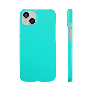 Bright Turquoise iPhone Case (Slim) iPhone 13 Glossy Phone Case