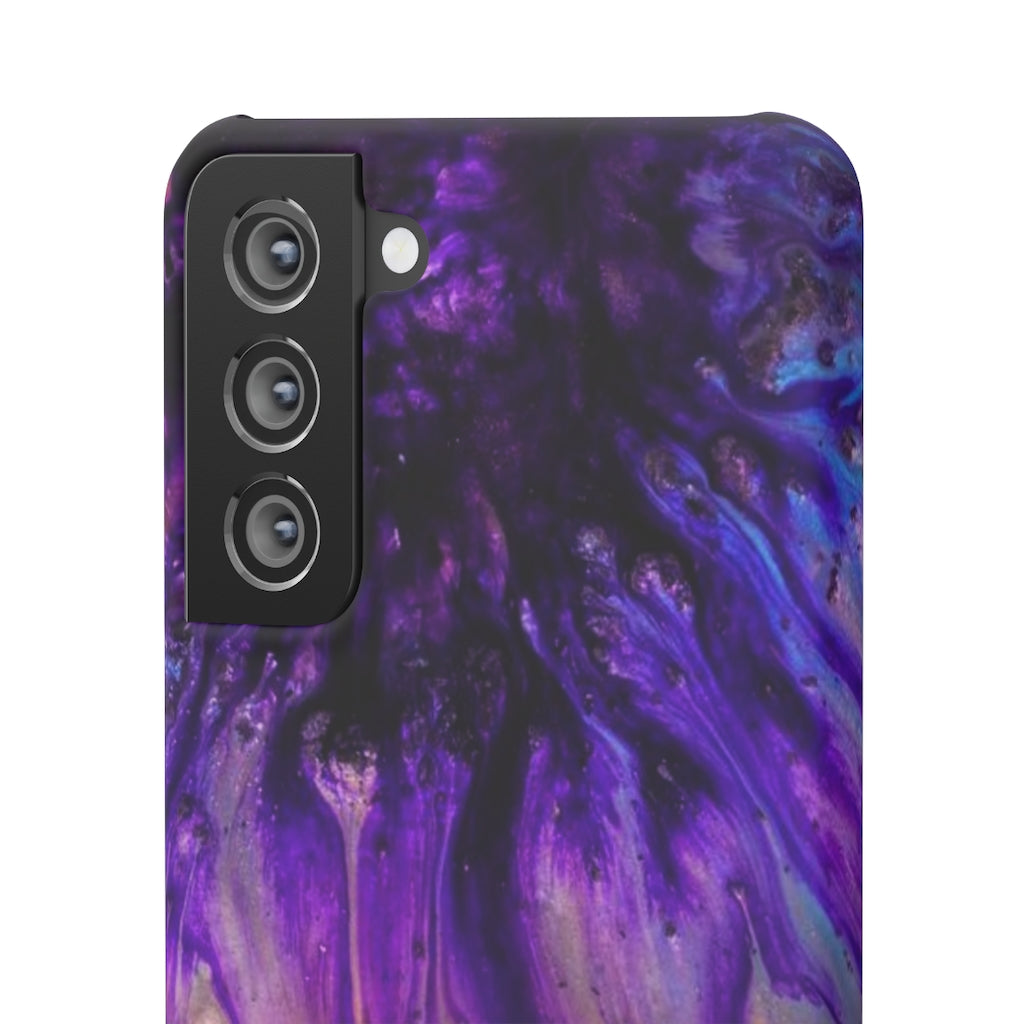 Purple Flow Ink Art Android Case (Slim) Phone Case