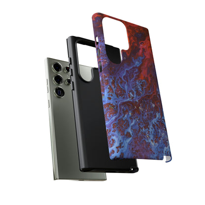 Blue Lava Ink Art Android Case (Protective) Phone Case