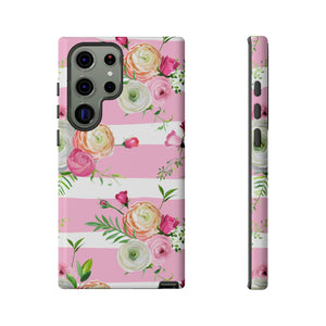 Pink Roses Android Case (Protective) Samsung Galaxy S23 Ultra Glossy Phone Case