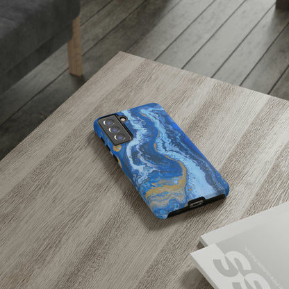 Acrylic Blue Gold Android Case (Protective) Phone Case