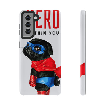 Hero Pug Android Case (Protective) Samsung Galaxy S21 Glossy Phone Case