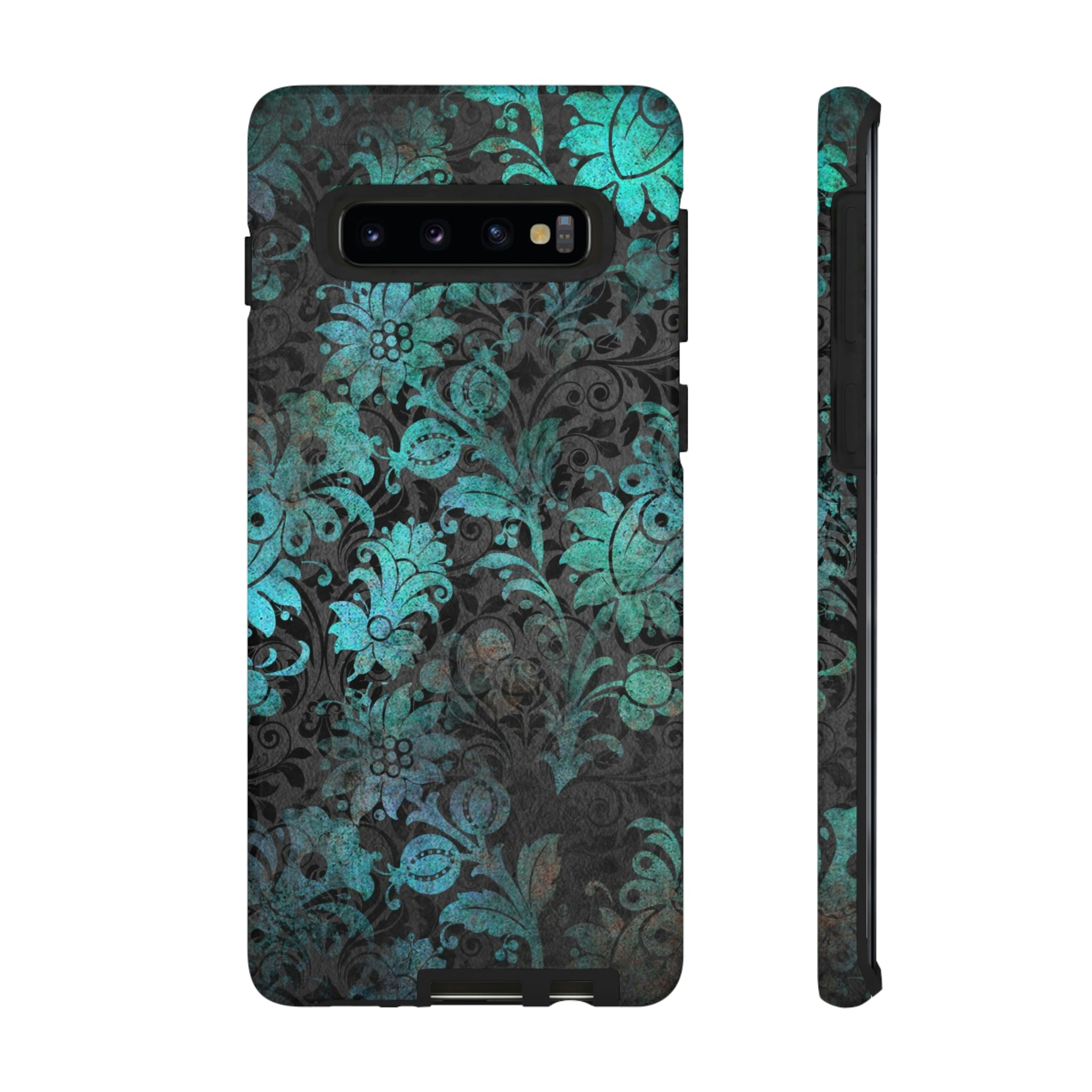 Shse Gothic Flower Samsung Case (Protective) Samsung Galaxy S10 Glossy Phone Case