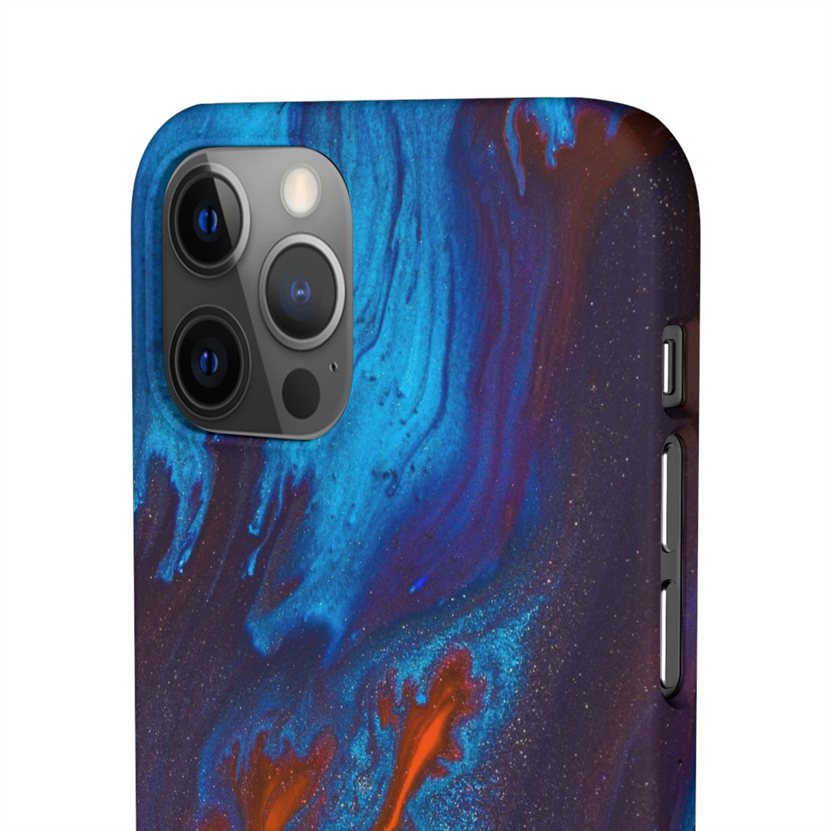 Orange Flame Ink Art iPhone Case (Slim) Phone Case