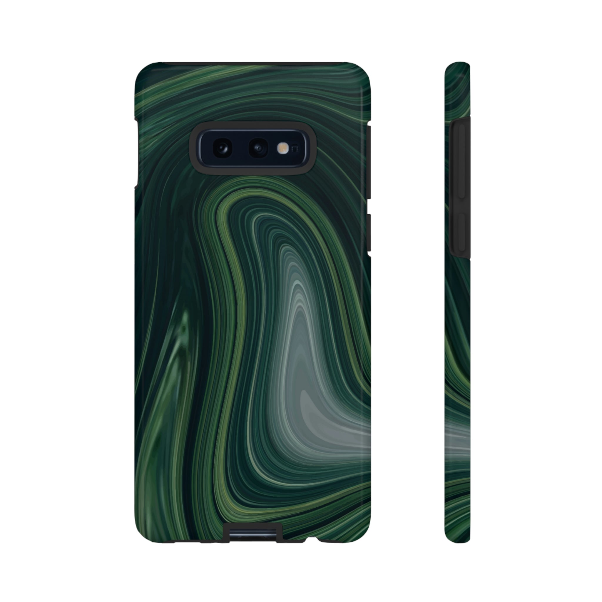 Green Marble Android Case (Protective) Samsung Galaxy S10E Glossy Phone Case