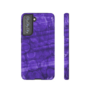 Purple Ebru Art Android Case (Protective) Samsung Galaxy S21 FE Glossy Phone Case