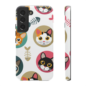 Cats Fishbone Android Case (Protective) Samsung Galaxy S22 Matte Phone Case