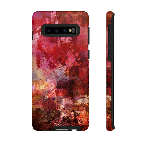 Red Grunge Android Case (Protective) Samsung Galaxy S10 Matte Phone Case