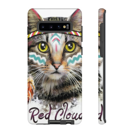 Red Cloud Cat Android Case (Protective) Samsung Galaxy S10 Plus Glossy Phone Case