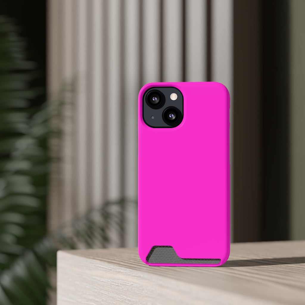 Hot Magenta iPhone Case (Card) Phone Case