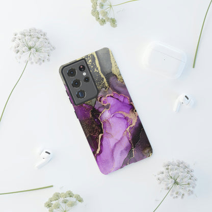 Purple Marble & Gold Android Case (Protective) Phone Case